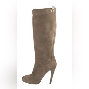 Cesare Paciotti Suede Knee-High Boots